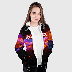 Куртка с капюшоном женская ROBLOX, цвет: 3D-белый — фото 2