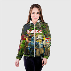 Куртка с капюшоном женская ROBLOX, цвет: 3D-белый — фото 2