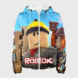 Куртка с капюшоном женская ROBLOX, цвет: 3D-белый
