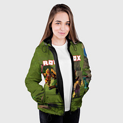 Куртка с капюшоном женская ROBLOX, цвет: 3D-черный — фото 2