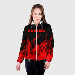 Куртка с капюшоном женская ROBLOX, цвет: 3D-белый — фото 2