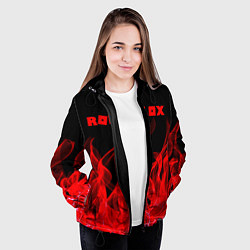 Куртка с капюшоном женская ROBLOX, цвет: 3D-черный — фото 2