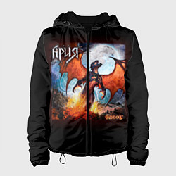 Куртка с капюшоном женская Ария, цвет: 3D-черный