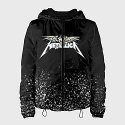 Куртка с капюшоном женская Металлика Metallica, цвет: 3D-черный