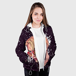 Куртка с капюшоном женская PYROKINESIS, цвет: 3D-белый — фото 2