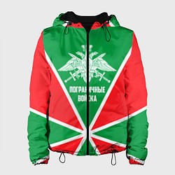Куртка с капюшоном женская Пограничные Войска, цвет: 3D-черный
