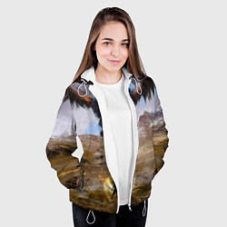 Куртка с капюшоном женская ВЕДЬМАК, цвет: 3D-белый — фото 2