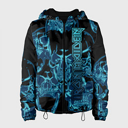 Куртка с капюшоном женская Iron Maiden, цвет: 3D-черный