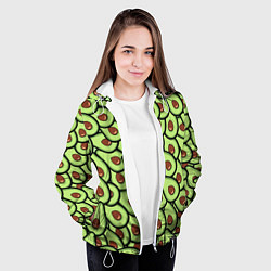 Куртка с капюшоном женская АВОКАДО, цвет: 3D-белый — фото 2