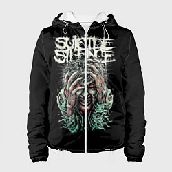 Куртка с капюшоном женская Suicide silence, цвет: 3D-белый