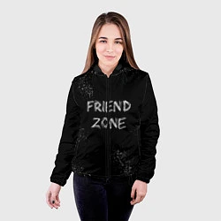 Куртка с капюшоном женская FRIEND ZONE, цвет: 3D-черный — фото 2