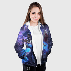 Куртка с капюшоном женская DEVIL MAY CRY, цвет: 3D-белый — фото 2