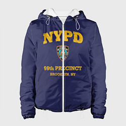 Куртка с капюшоном женская Бруклин 9-9 департамент NYPD, цвет: 3D-белый