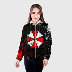 Куртка с капюшоном женская RESIDENT EVIL UMBRELLA, цвет: 3D-белый — фото 2