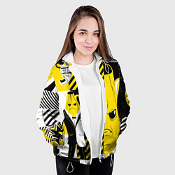 Куртка с капюшоном женская Agent Peely Агент Пили, цвет: 3D-белый — фото 2