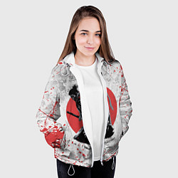 Куртка с капюшоном женская SEKIRO SHADOW DIE TWICE, цвет: 3D-белый — фото 2