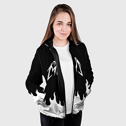 Куртка с капюшоном женская ПОШЛАЯ МОЛЛИ, цвет: 3D-черный — фото 2