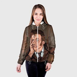 Куртка с капюшоном женская 10TH DOCTOR WHO, цвет: 3D-белый — фото 2