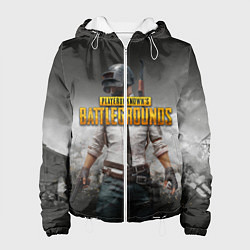 Куртка с капюшоном женская PUBG, цвет: 3D-белый
