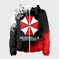 Куртка с капюшоном женская RESIDENT EVIL UMBRELLA, цвет: 3D-белый