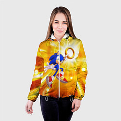 Куртка с капюшоном женская Sonic, цвет: 3D-белый — фото 2