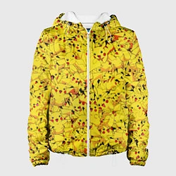 Куртка с капюшоном женская Пикачу, цвет: 3D-белый