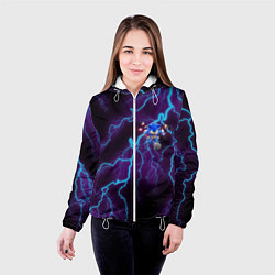 Куртка с капюшоном женская SONIC, цвет: 3D-белый — фото 2