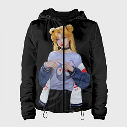 Куртка с капюшоном женская СЕЙЛОР МУН, цвет: 3D-черный