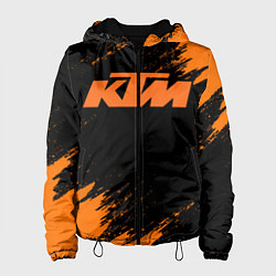 Куртка с капюшоном женская KTM, цвет: 3D-черный