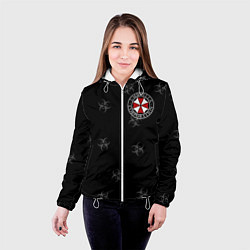 Куртка с капюшоном женская Umbrella Corp, цвет: 3D-белый — фото 2