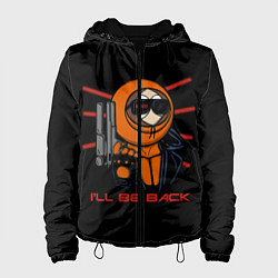 Куртка с капюшоном женская K-800, цвет: 3D-черный