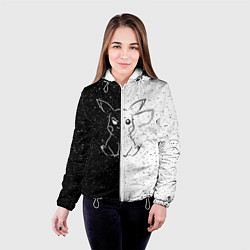 Куртка с капюшоном женская ПИКАЧУ, цвет: 3D-белый — фото 2