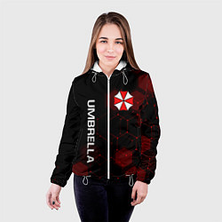 Куртка с капюшоном женская UMBRELLA CORP, цвет: 3D-белый — фото 2