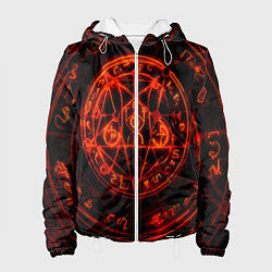 Куртка с капюшоном женская ПЕНТАГРАММА, цвет: 3D-белый