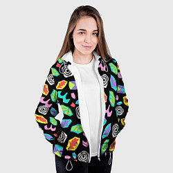 Куртка с капюшоном женская STRANGER THINGS, цвет: 3D-белый — фото 2