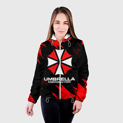 Куртка с капюшоном женская Umbrella Corporation, цвет: 3D-белый — фото 2