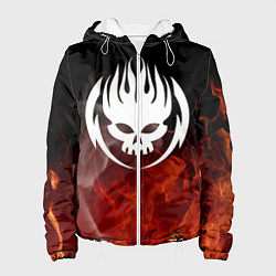 Куртка с капюшоном женская THE OFFSPRING, цвет: 3D-белый