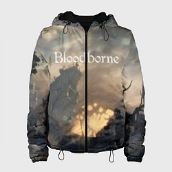 Куртка с капюшоном женская Bloodborne, цвет: 3D-черный