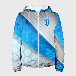 Куртка с капюшоном женская Juventus F C, цвет: 3D-белый