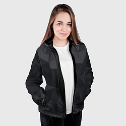 Куртка с капюшоном женская Грани, цвет: 3D-черный — фото 2