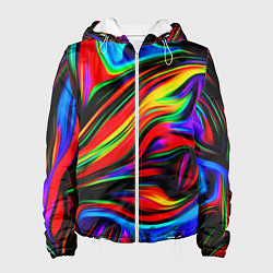 Куртка с капюшоном женская ABSTRACT, цвет: 3D-белый