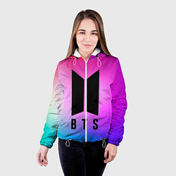 Куртка с капюшоном женская BTS, цвет: 3D-белый — фото 2