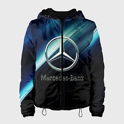 Куртка с капюшоном женская Mercedes, цвет: 3D-черный