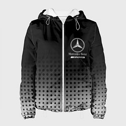 Куртка с капюшоном женская Mercedes-Benz, цвет: 3D-белый