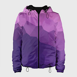 Куртка с капюшоном женская Пикси кристаллы, цвет: 3D-черный