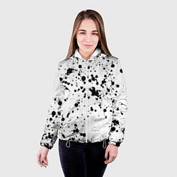 Куртка с капюшоном женская Далматинец, цвет: 3D-белый — фото 2