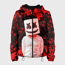 Куртка с капюшоном женская Fortnite Marshmello, цвет: 3D-черный