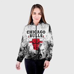 Куртка с капюшоном женская CHICAGO BULLS, цвет: 3D-черный — фото 2