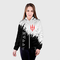Куртка с капюшоном женская The Witcher, цвет: 3D-белый — фото 2