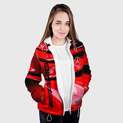 Куртка с капюшоном женская MERCEDES, цвет: 3D-белый — фото 2